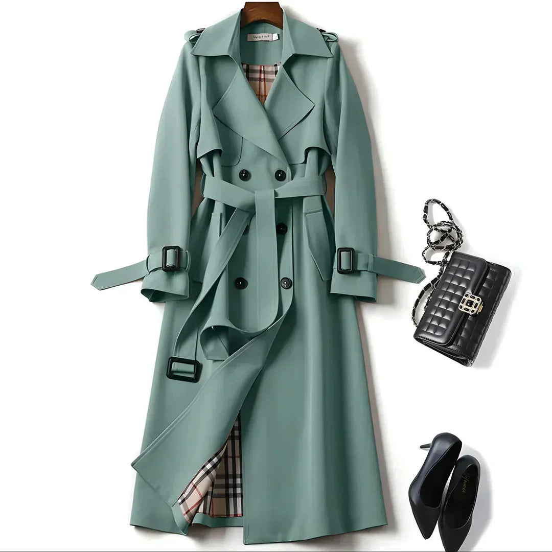 Carmina – Casaco Trench Elegante com Cinto