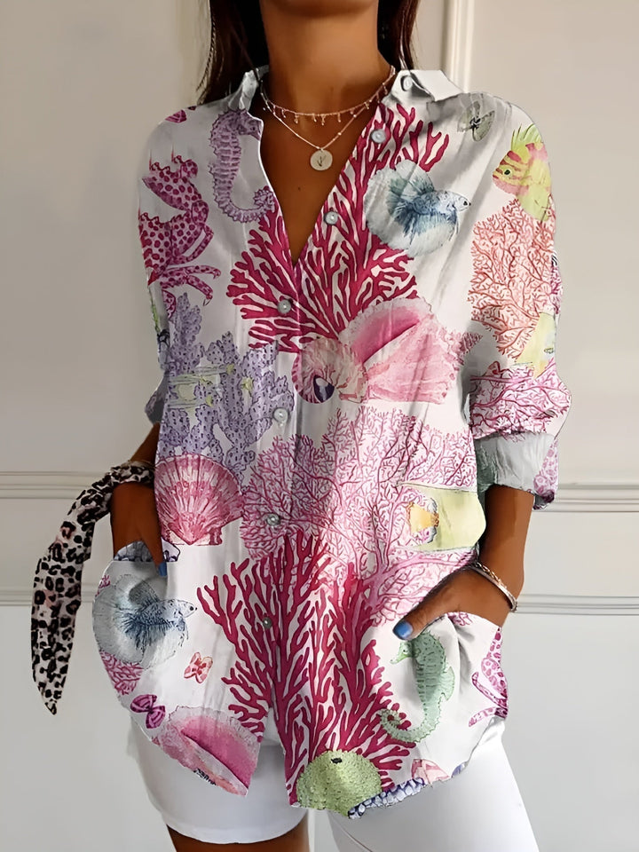Maia | Blomstret sommerbluse