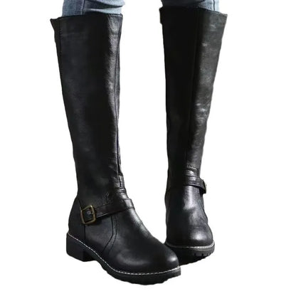Savannah | Botas ortopédicas de cuero para mujer con hebilla