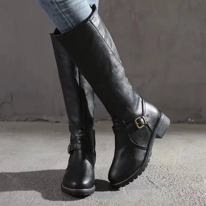 Savannah | Botas ortopédicas de cuero para mujer con hebilla