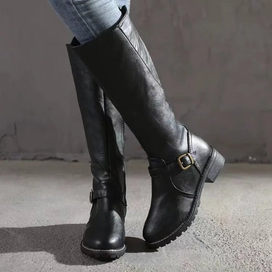Savannah | Botas ortopédicas de cuero para mujer con hebilla