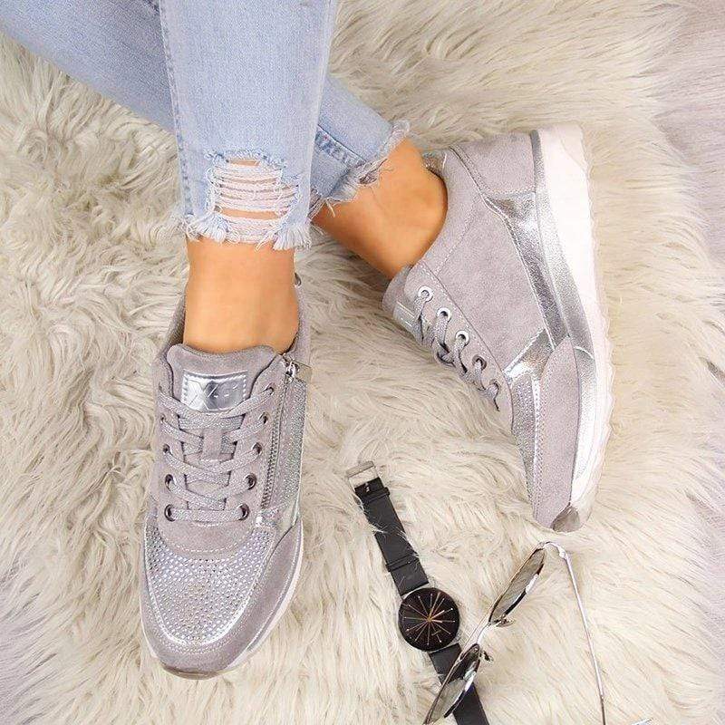 Tênis ortopédicos femininos para caminhada com suporte para joanete