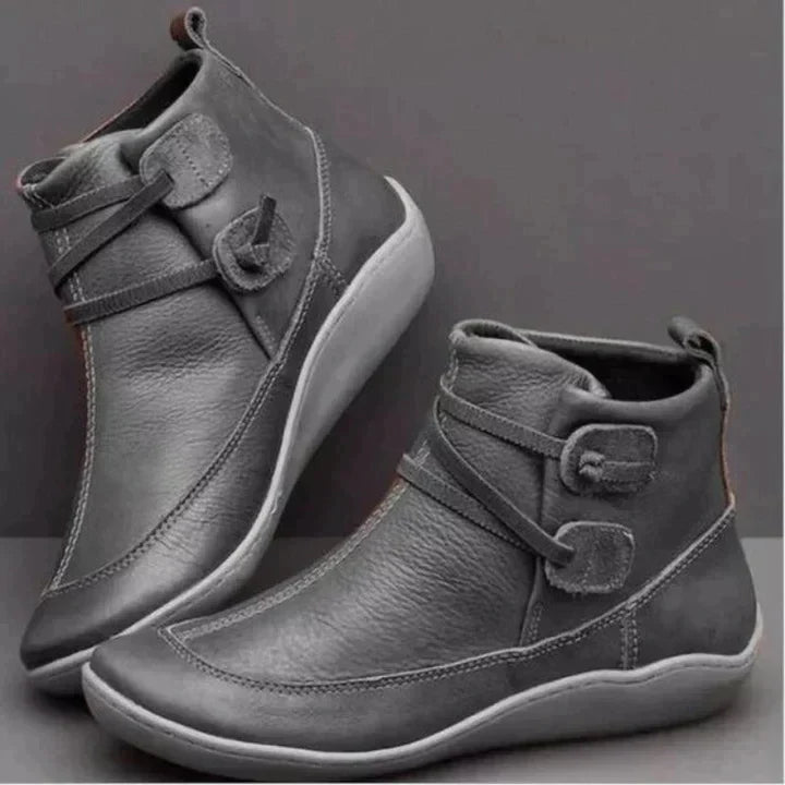 Botas femininas impermeáveis até o tornozelo com interior acolchoado