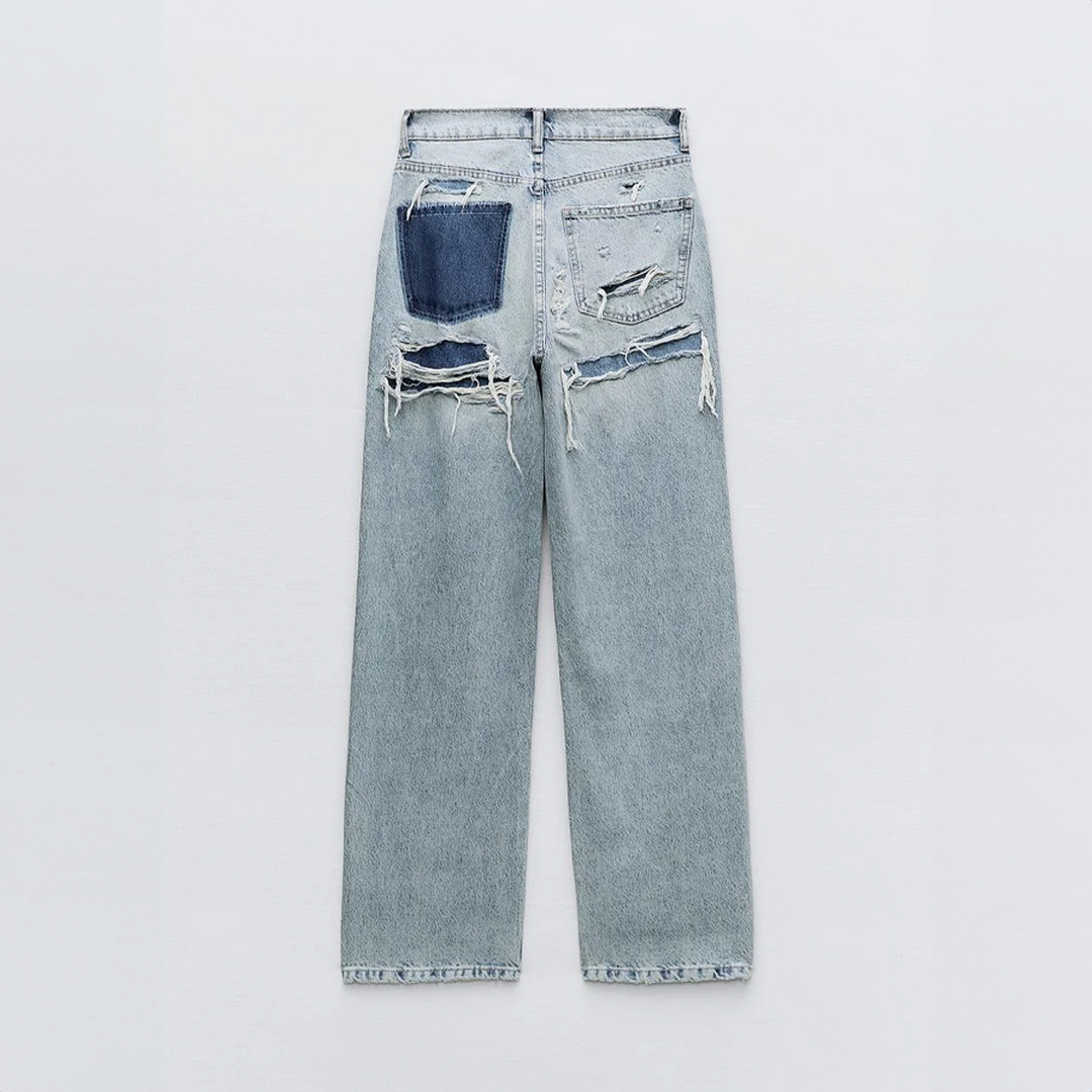Livia - Vintage zerrissene Jeans