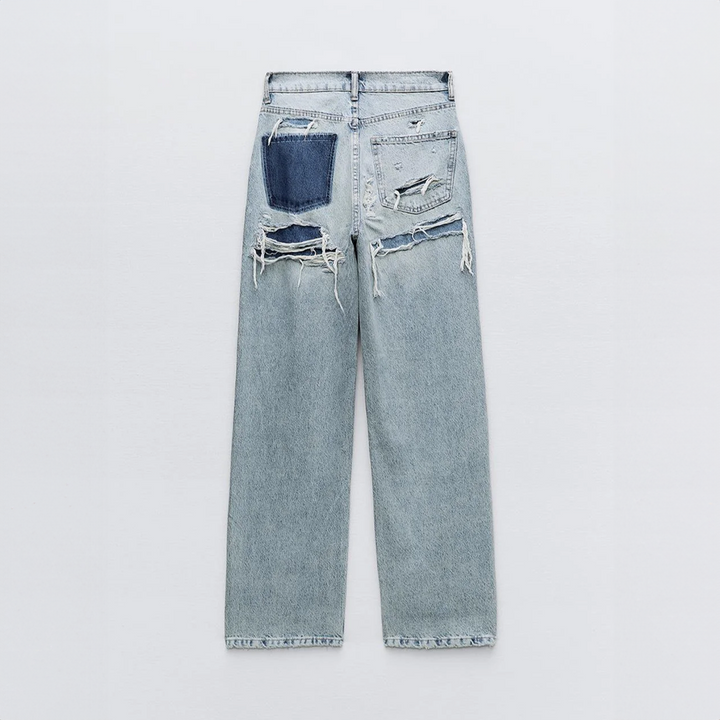 Livia - Vintage zerrissene Jeans