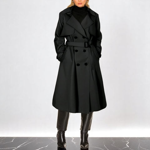 Carmina – Casaco Trench Elegante com Cinto