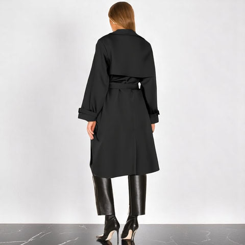 Carmina – Casaco Trench Elegante com Cinto