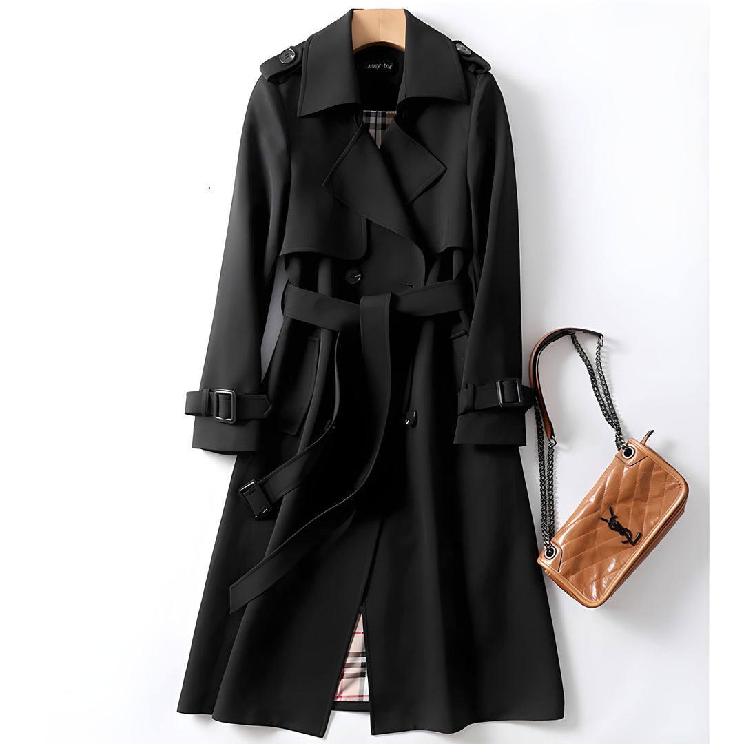 Carmina – Casaco Trench Elegante com Cinto
